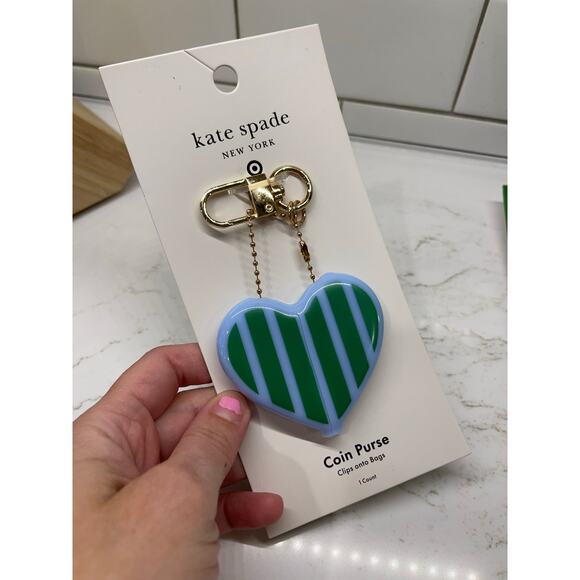 Kate Spade for Target lipstick and heart bag charms - Picture 2 of 3